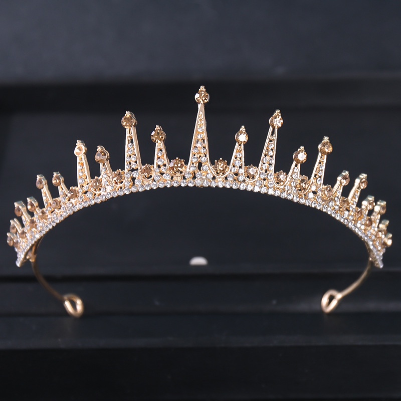Bando Mahkota Wanita Crown Berlian Acsesories Rambut Pengantin Hijab Ulang Tahun Mahkota Rhinestone Bando Princess
