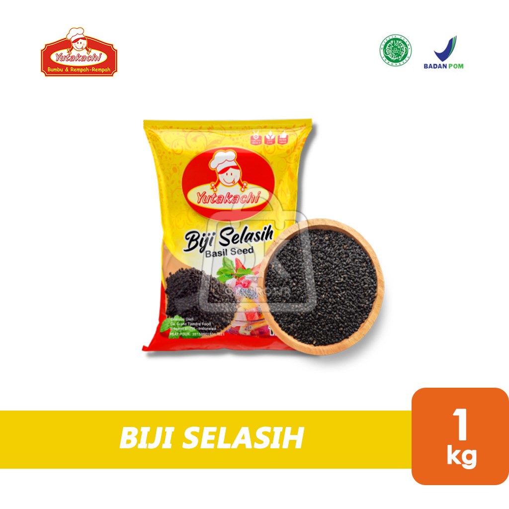 

Biji Selasih Yutakachi / Basil Seeds (Pouch 1kg)