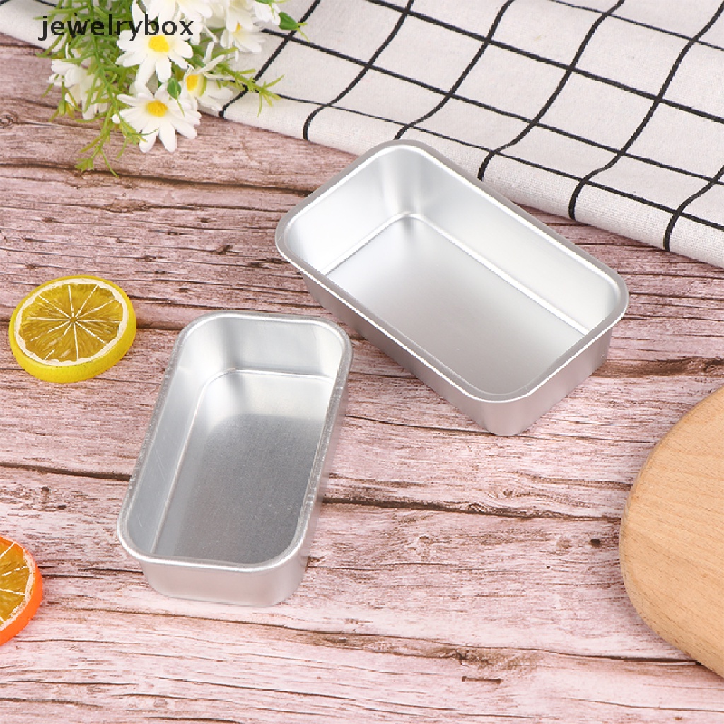 [jewelrybox] 1pc Aluminium Alloy Loyang Roti Persegi Panjang Baking Kue Cetakan Pastry Baking Pan Butik