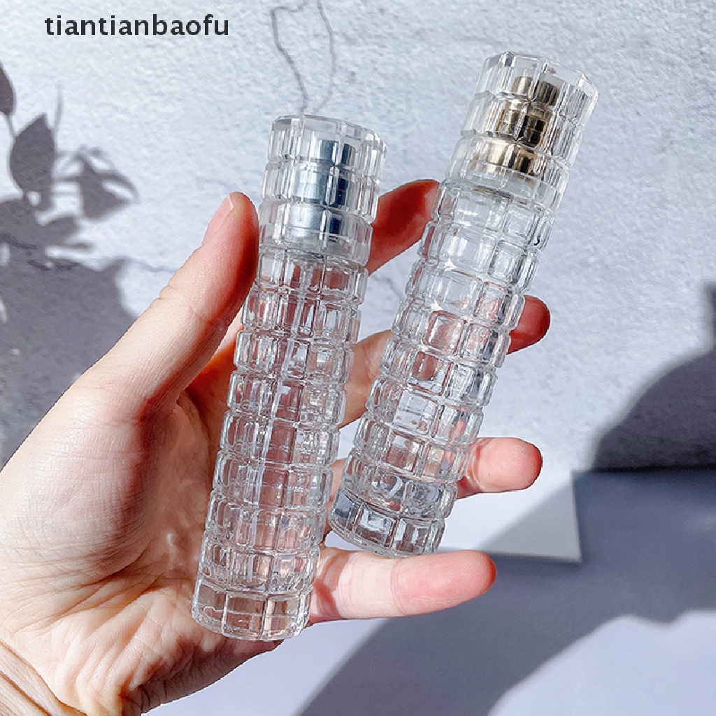 [tiantianbaofu] 1pc 30ml Botol Kaca Portable Isi Ulang Travel Wadah Kosmetik Butik