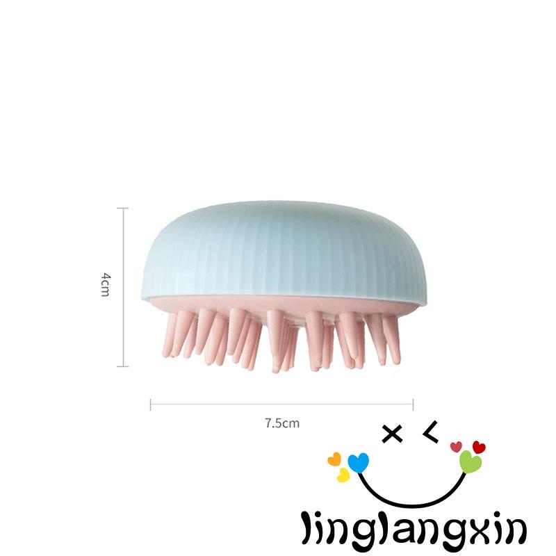 Llx-sikat Shampo Pijat Kulit Kepala, Exfoliator Scrubber Rambut Penghilang Ketombe Untuk Penggunaan Basah Kering