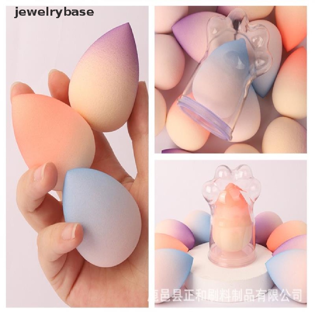 [jewelrybase] Kotak Spons Puff Makeup Kecantikan Baru Aksesoris Makeup Wanita Cakar Kucing Shell Kotak Butik