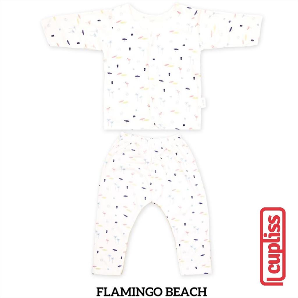 Flamingo Beach Palmerhaus Shoulder Button Long Sleeve