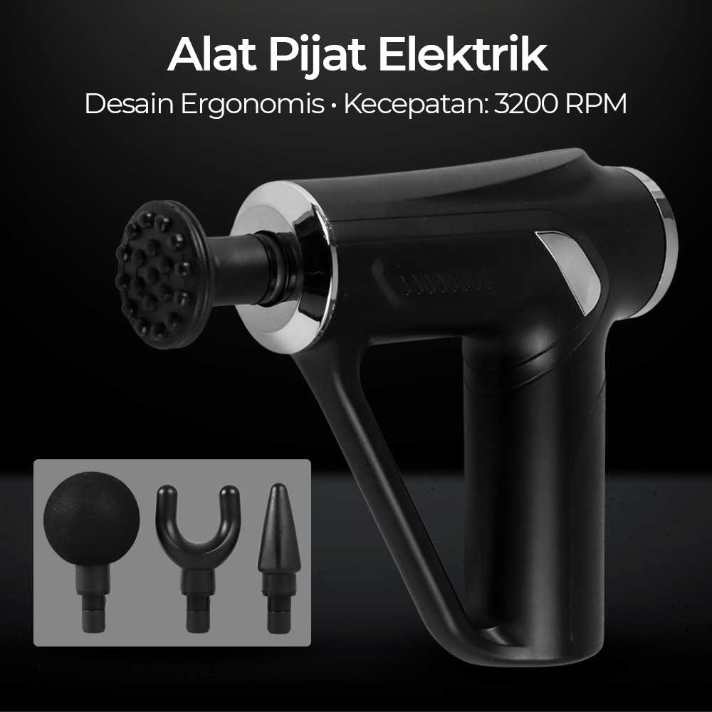 SITUOFUN Alat Pijat Elektrik Pundak Punggung Massage Gun 3200RPM - HB-008 ( Mughnii )