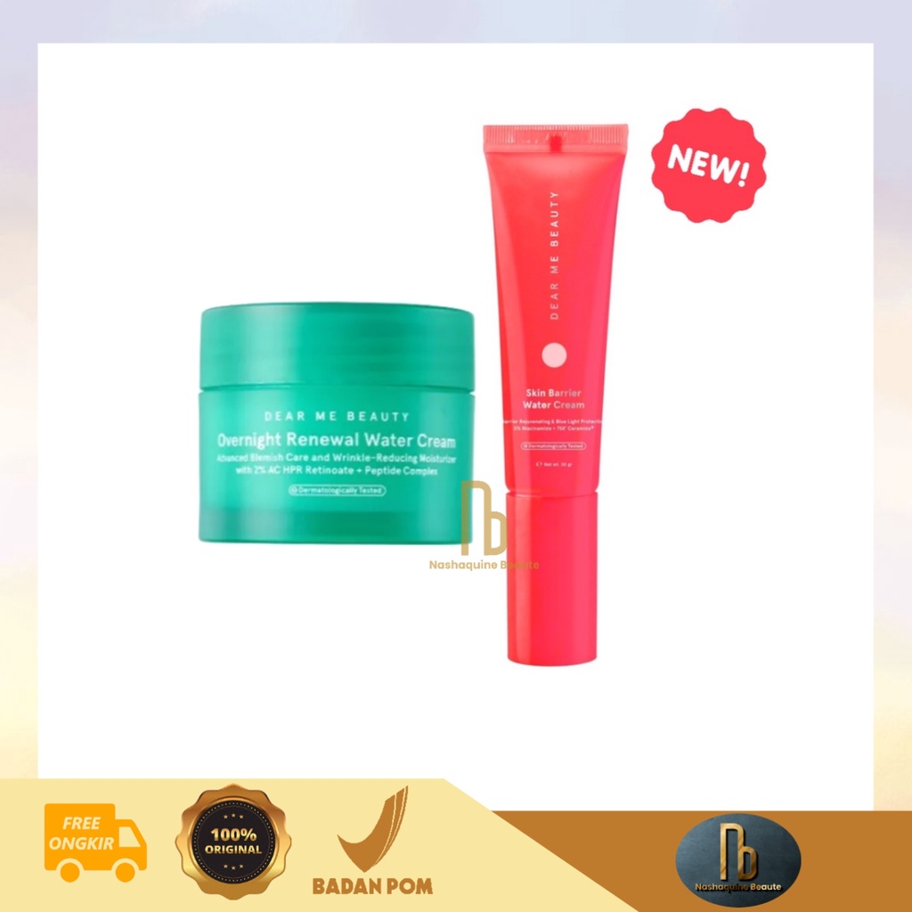 Dear Me Beauty Skin Barrier Water Cream - Overnight Renewal Water Cream  30gr - Nashaquine Beaute