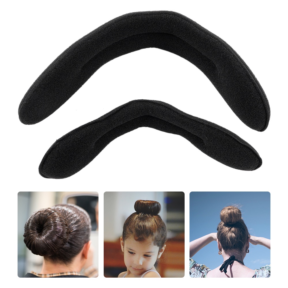 Women Hair Scrunchies Twist Donut Bun Curler DIY Donut Sanggul Alat Styling Rambut Magic Hair Bun Maker Ladies Simple Sponge Wrap Hair Band Fashion Styling Hair Band