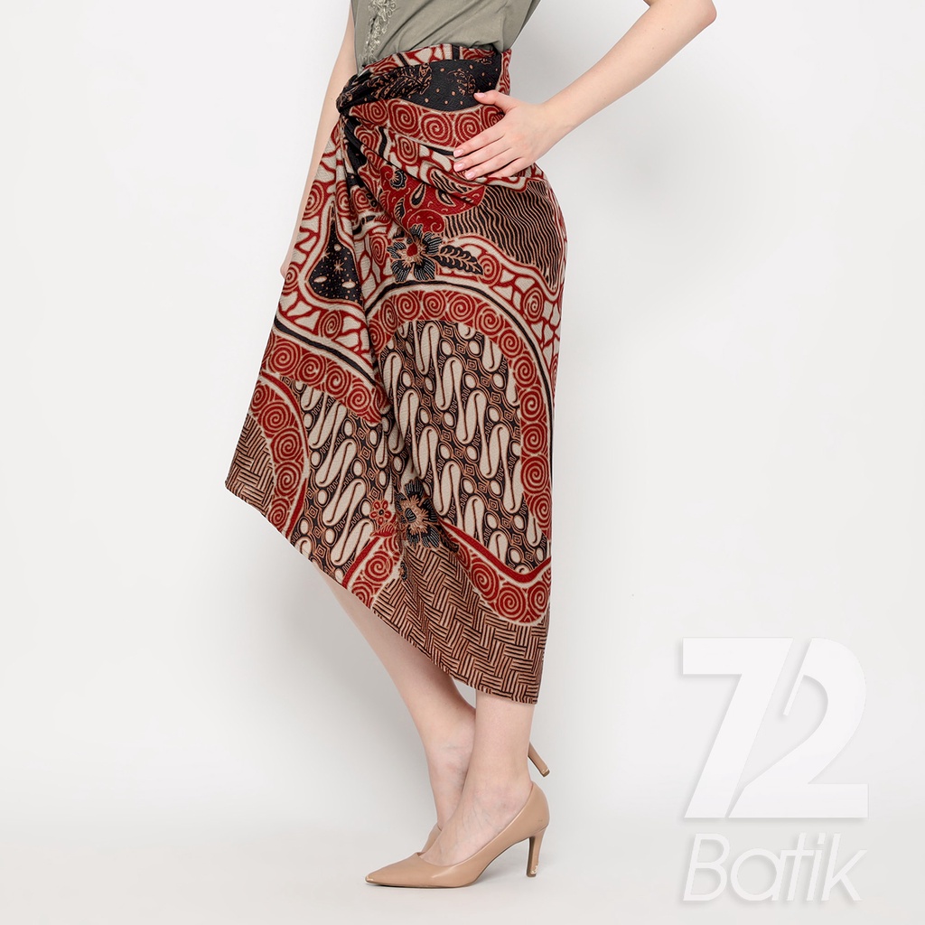 ROK BATIK SPAN Aurora Skirt Lilit Kebaya Instan Modern Wanita Motif Parang Roll Warna Merah Hitam 723197 Cap 72 - Rok Batik Lilit Bawahan Skirt Kamen Kebaya Songket Batik Panjang Plisket Span Instan Jadi Bali Lembaran Premium Modern Untuk Wanita Kondangan