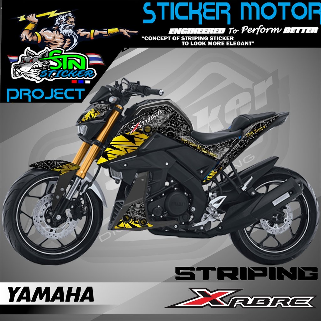 Xabre Stiker Striping  XABRE - Stiker Motor Yamaha Xabre List Variasi Hologram AR.S2 015