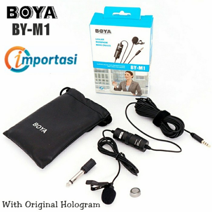 BOYA BY-M1 Lavalier Microphone Clip On Omnidirectional for DSLR Phone