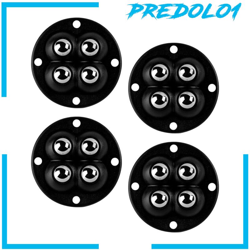 [Predolo1] 4pcs Rol Castor Mini Rotasi 360derajat Tempel Untuk Kotak Penyimpanan Furniture