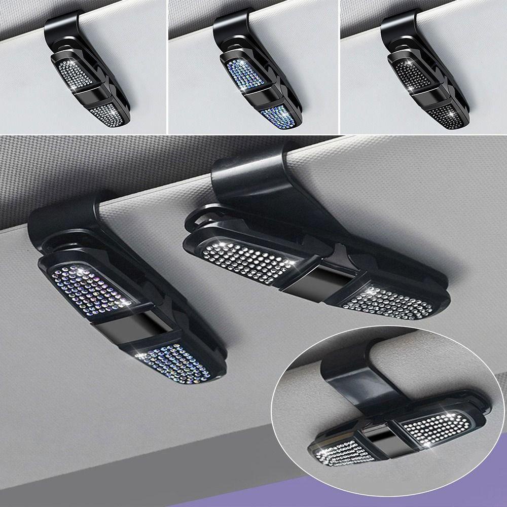 Populer Car Sun Visor Penahan Kartu Tiket Interior Mobil Universal Multifungsi