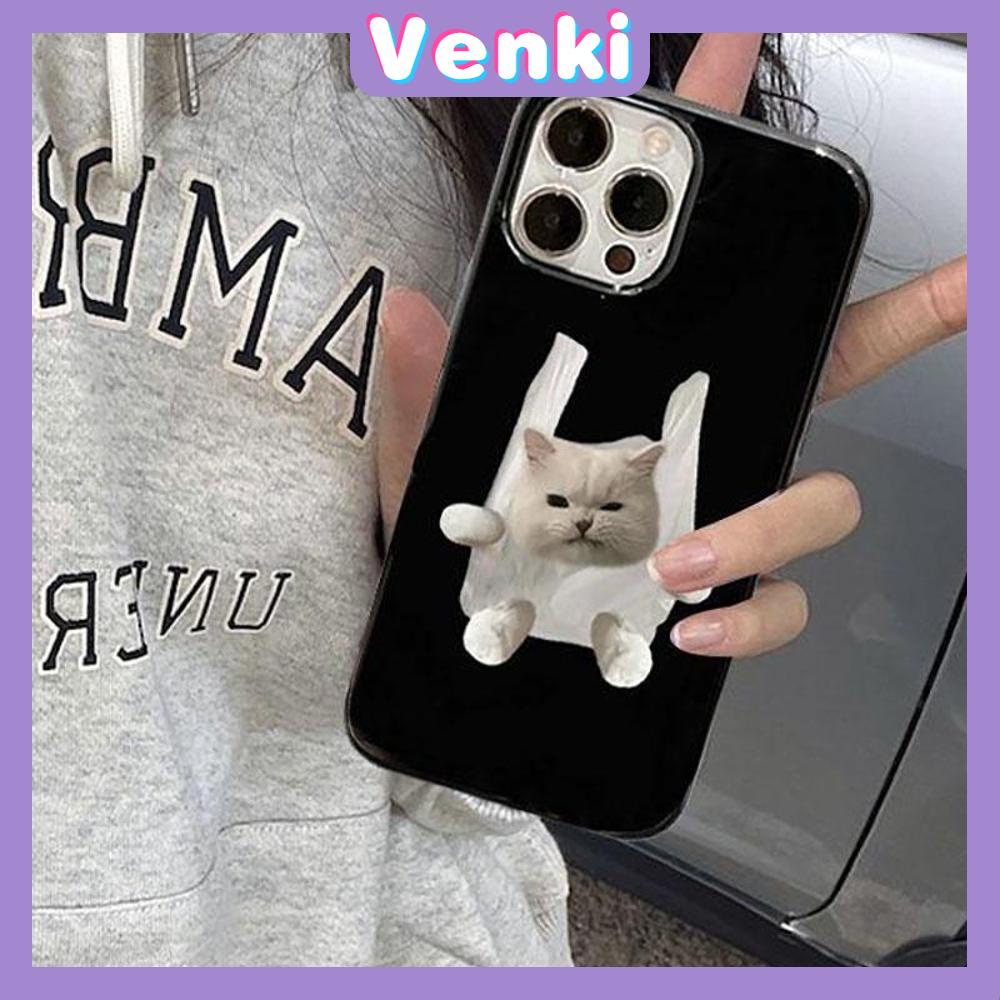 iPhone Case Soft TPU Glossy Black Candy Case Cute Cartoon Cat and Dog Camera Protection Shockproof For iPhone 14 13 12 11 Pro Max 7 8 Plus X XR
