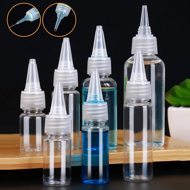 [Unggul] 5-120ml Botol Tetes Pencet Mulut Runcing Transparan Botol Pencet Travel Portable Dispensing Botol Dapur Cuka Minyak Syrup Bottle Jar Dispenser Alat