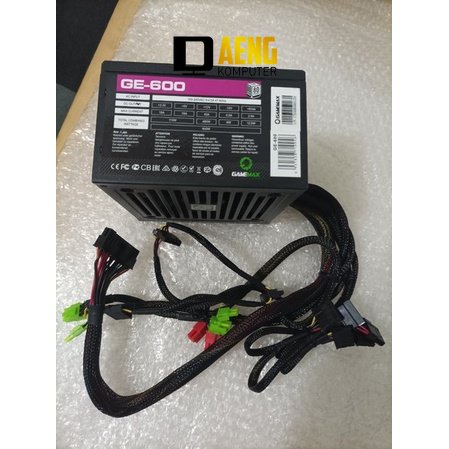 Power Supply Psu power suplay PC GAMEMAX GE-600 600 watt 80 plus