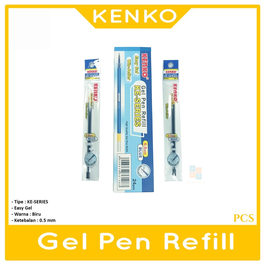 

Kenko isi Ulang KE-Series Refill Pen Gel 0,5 mm Biru - Biru