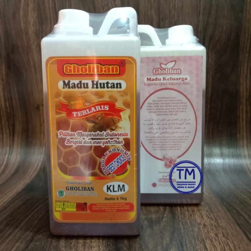 Madu Gholiban KLM 1kg Madu Hutan Gholiban 1kg Madu Hutan Original Bersegel Resmi