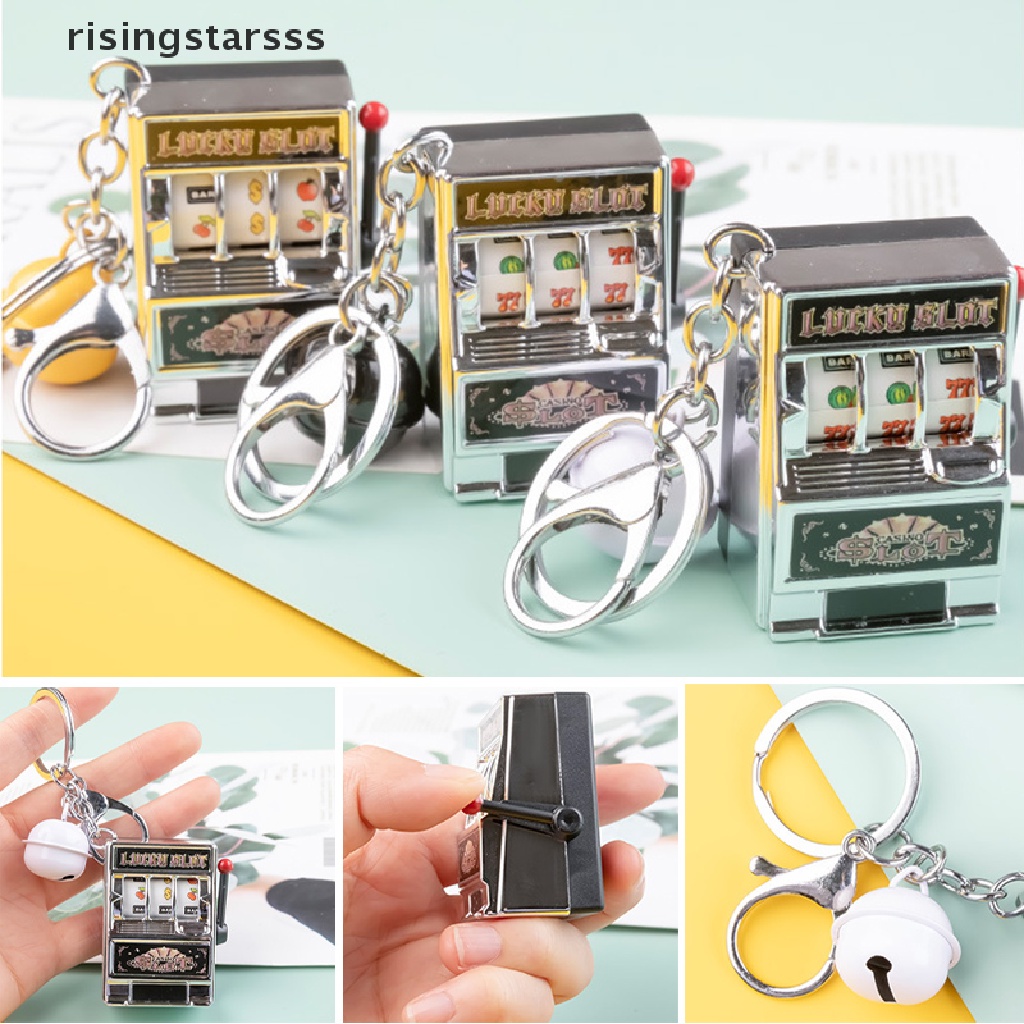 Rsid Span-new Game Deion Slot Mesin Gantungan Kunci keyring Mini Fruit Handheld Box Jelly