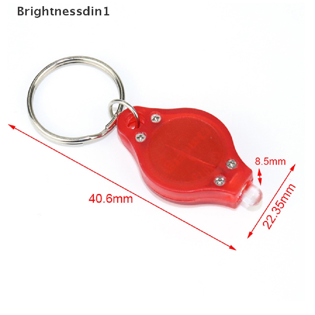 [Brightnessdin1] Portable Keyring Light Torch Mini Senter LED Gantungan Kunci Emergency Camping Lamp Butik