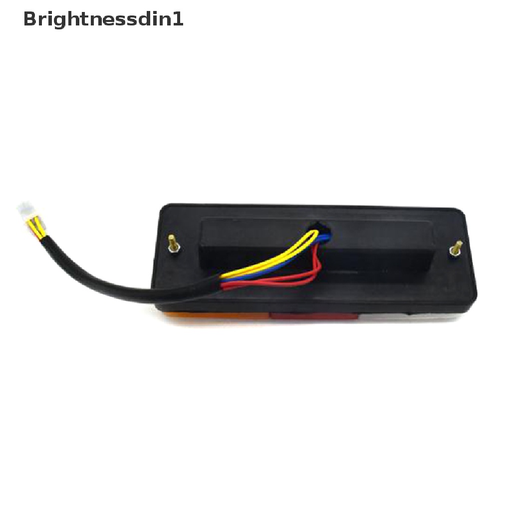 [Brightnessdin1] 3warna LED Waterproof Tail Light Rem Mundur Berhenti Sein Motor 12V Butik