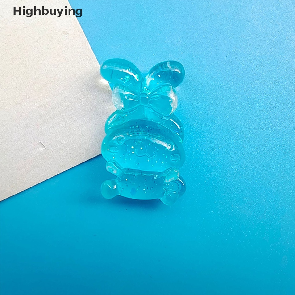 Hbid 10Pcs Luminous Cinnamon Puppy Hiasan Kepala Kulomi Meimei DIY Resin Perhiasan Aksesoris Glory