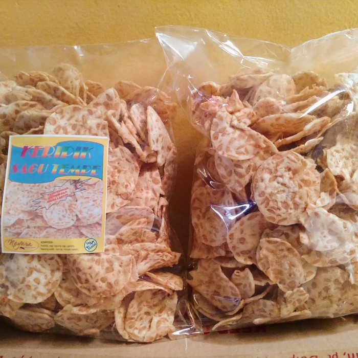 

Terlaris ✨ -Keripik Sagu Tempe "Nayara" Original kemasan 500 gr.- 2.2.23