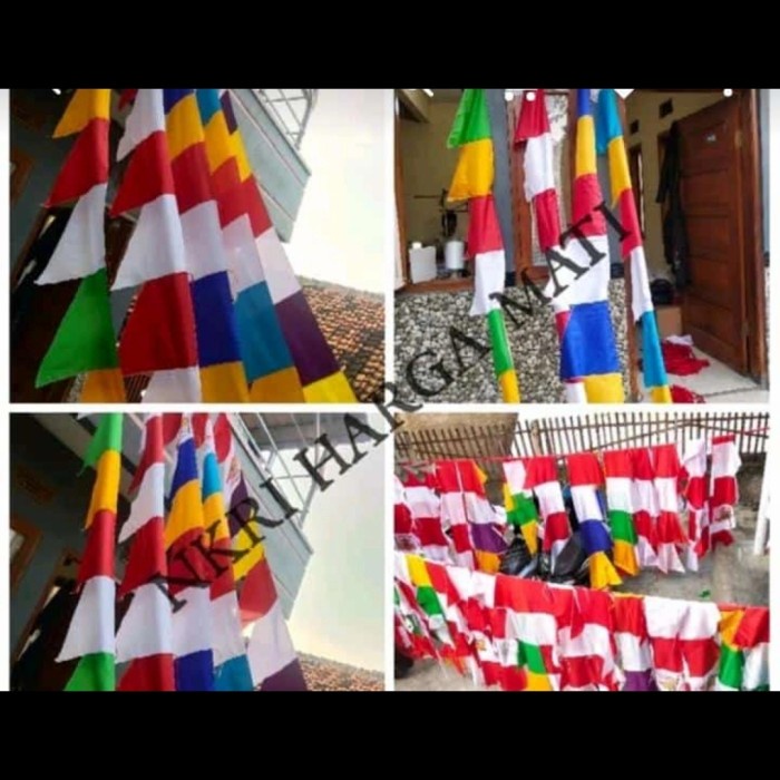 

BIG PROMO !!! Bendara umbul umbul warna warni & merah putih