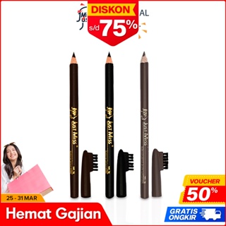Image of Just Miss Pensil Alis Dengan Sikat 1 g Eyebrow Pencil Pigmented Kosmetik Perona Alis BPOM JUS-209M