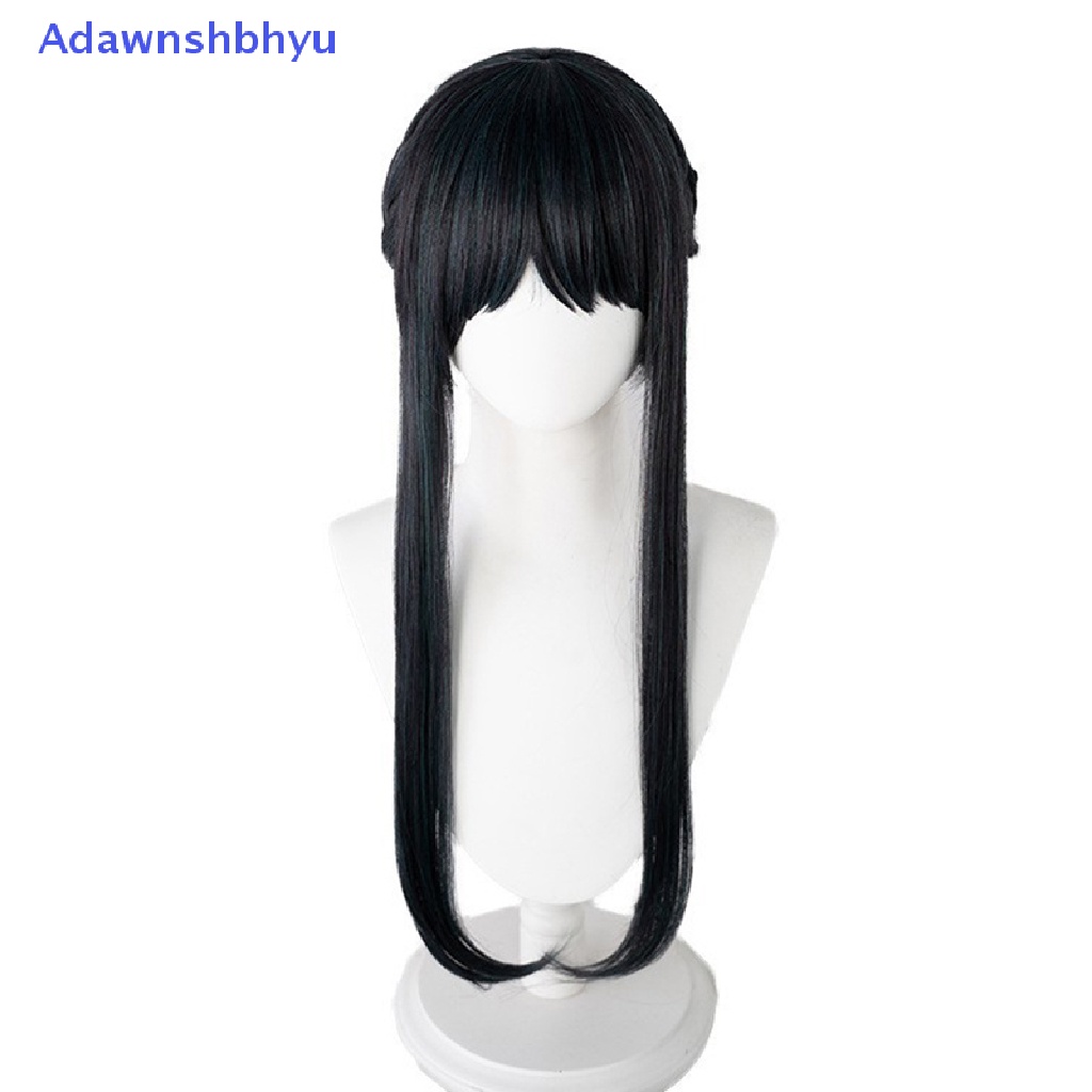 Adhyu Anime SPY X FAMILY Yor Forger Panjang Hitam Cosplay Wig Rambut Tahan Panas Sintetis SPY Keluarga Halloween Bermain Peran Wig ID