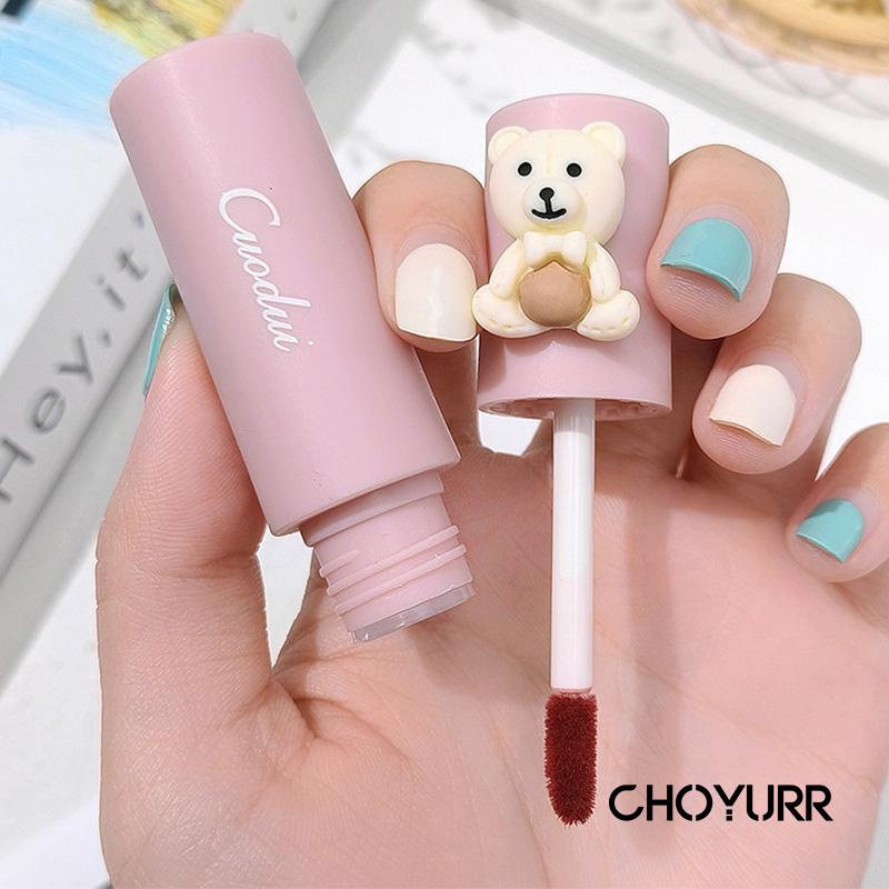 【COD】Lipstik Matte Long Lasting Nude Lip Matte Lip Cream Lip dan Check Mud Lip Gloss Beludru Lucu-CH