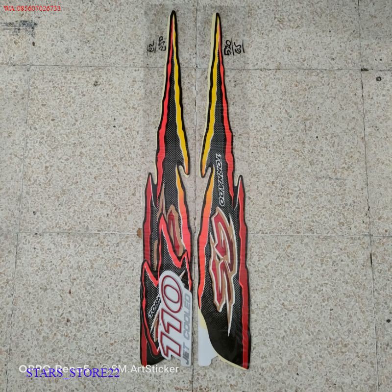 (ORI) striping gs tornado 110 1997 striping gs tornado 110 tahun 1997 sticker gs tornado 110 1997