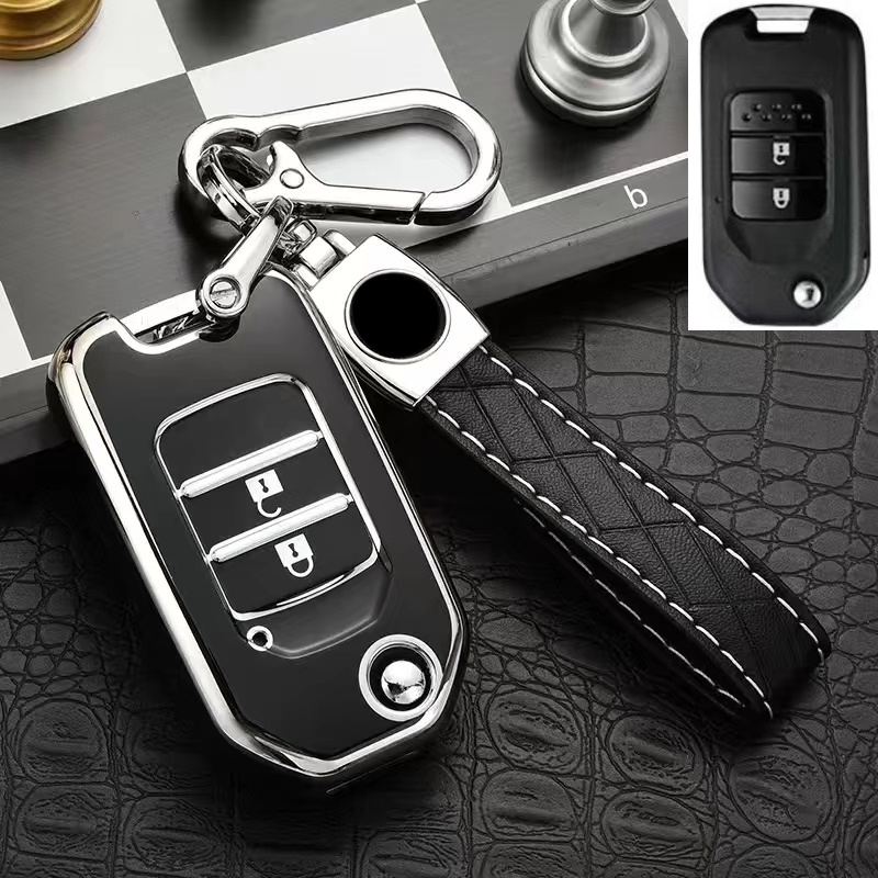 【NEW】For Honda Car Key Cover CITY HRV BRV JAZZ CRV ACCORD CIVIC Key Cover honda Car Key accessories