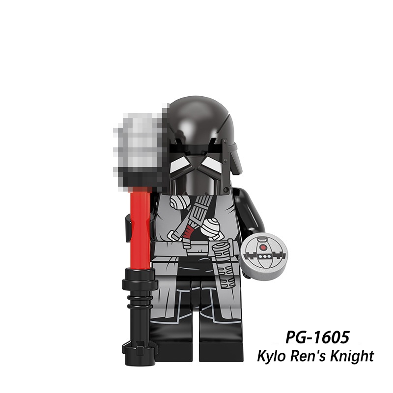 Star Wars Ren Knights Minifigure Black Warrior Hitam Warrior Cavalry Blok Bangunan Mini Figure Mainan Dekorasi Desktop