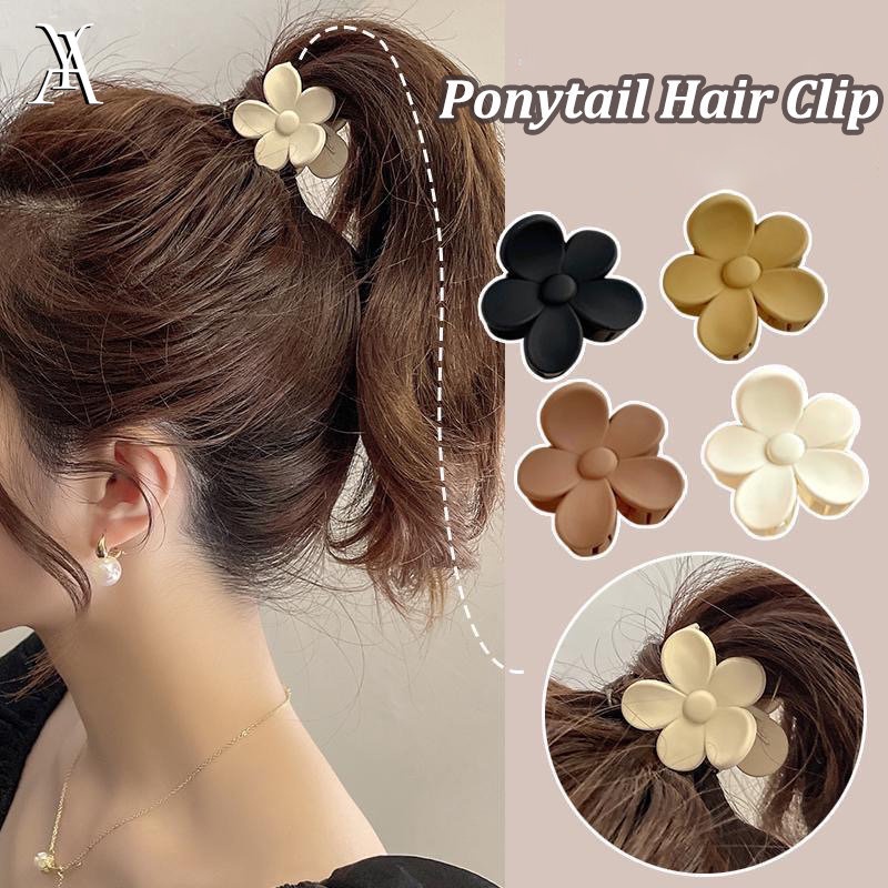 AY(CN) Jepit Rambut Ponytail Bentuk Bunga Warna-Warni Gaya Korea Untuk Wanita