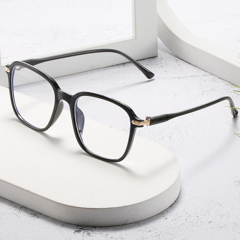 (YUZHU) Korea Fashion Oversized Square Frame Kacamata Baca Anti Radiasi Ultra Ringan HD Plus Eyeglasses