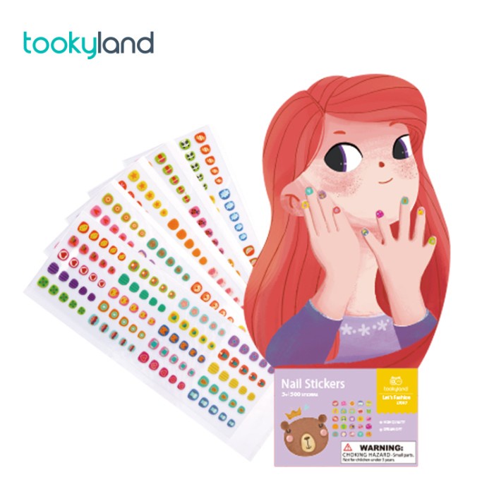 

STK- Joan Miro Tookyland Nail Stickers 500pcs mainan stiker kuku kutek anak