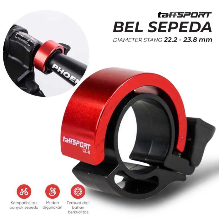 BEL sepeda simple lipat bmx fixie mini mtb balap bell nyaring simpel anak mini kecil taffsport murah