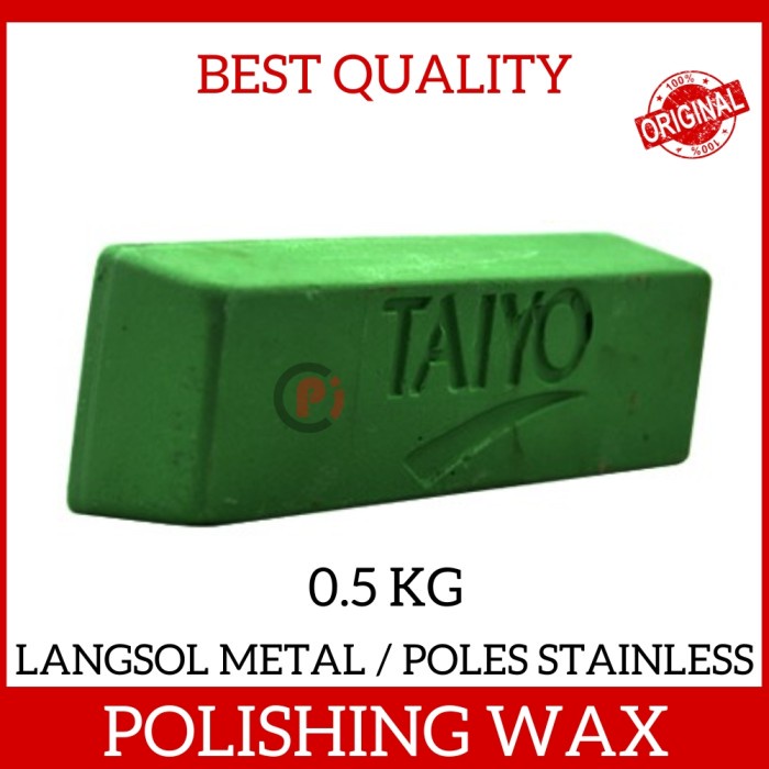 TAIYO Polishing Wax Light Green 0.5KG Batu Poles Stainless Logam Hijau