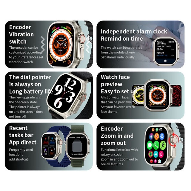 SMARTWATCH Z59 ULTRA (45mm) /Z69 ULTRA (49mm) Support NFC