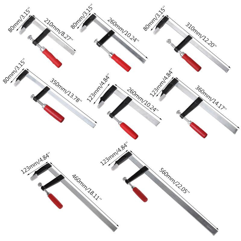 YGRETTE - Klem Jepit F Clamp Papan Kayu Heavy Duty Woodworking Klem