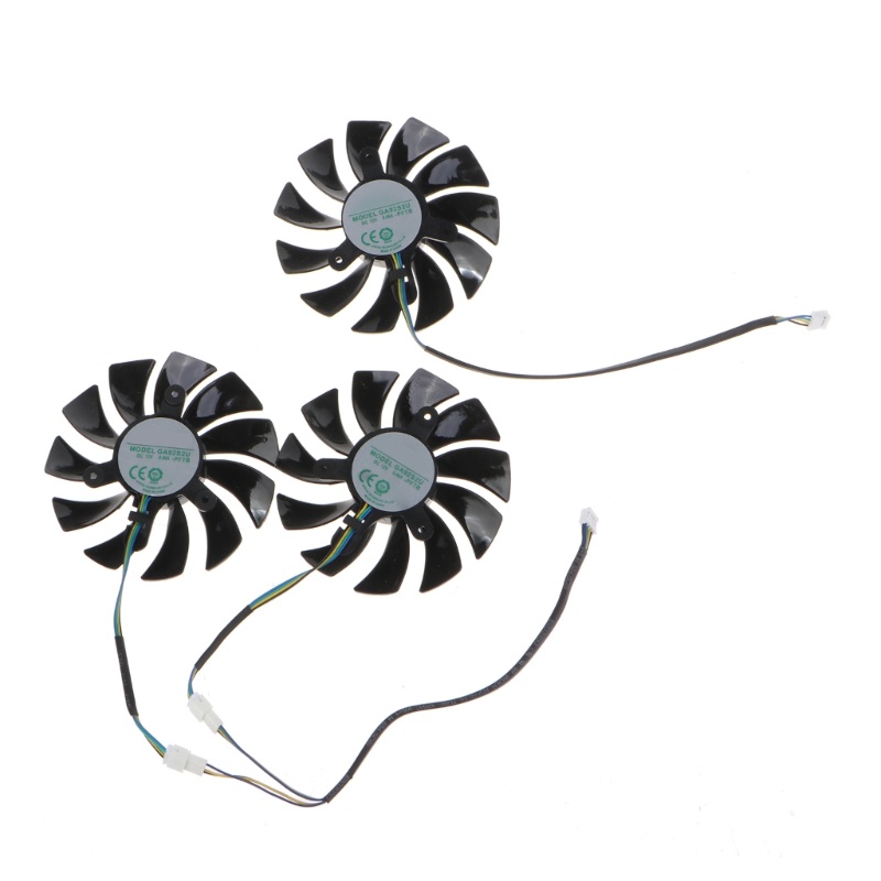 Zzz 3pcs GA92S2U VGA Fan Kartu Grafis Kipas Pendingin Untuk ZOTAC RTX3090 3080 3070 3060ti X-GAMING 4Pin 12V 046a Fan Radiat