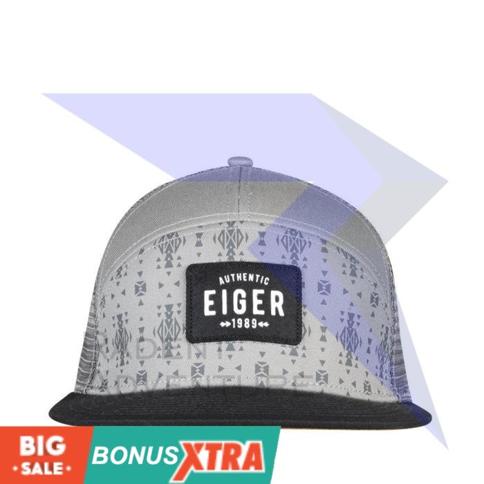 Topi EIGER1989 1989 Tyrone Cap Grey Abu 91000 6661 Keren  Original AWET MURAH KEREN KECE