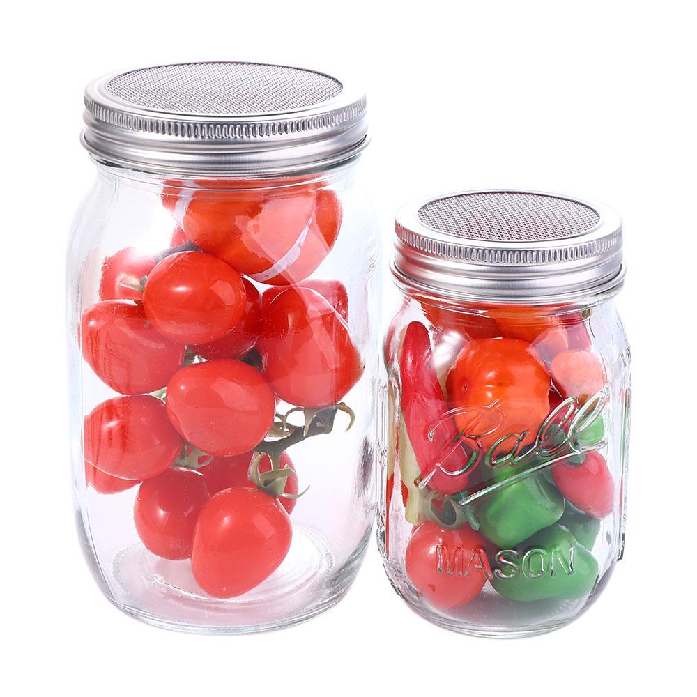 [Elegan] Sprouting Jar Kit Fresh with Stand Penutup Perkecambahan Organik Stainless Steel