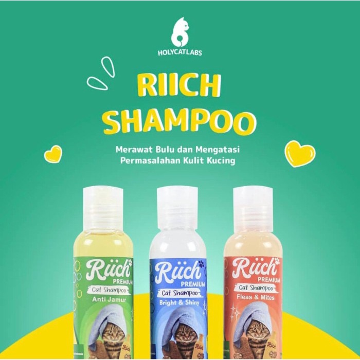 Rich Shampo Kucing Anti Kutu, Jamur 100ml