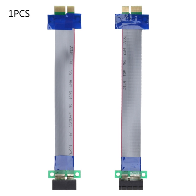 Btsg PCIExpress X1 Cable Riser Adapter Kabel Pita Fleksibel Untuk Kartu Grafis 19cm