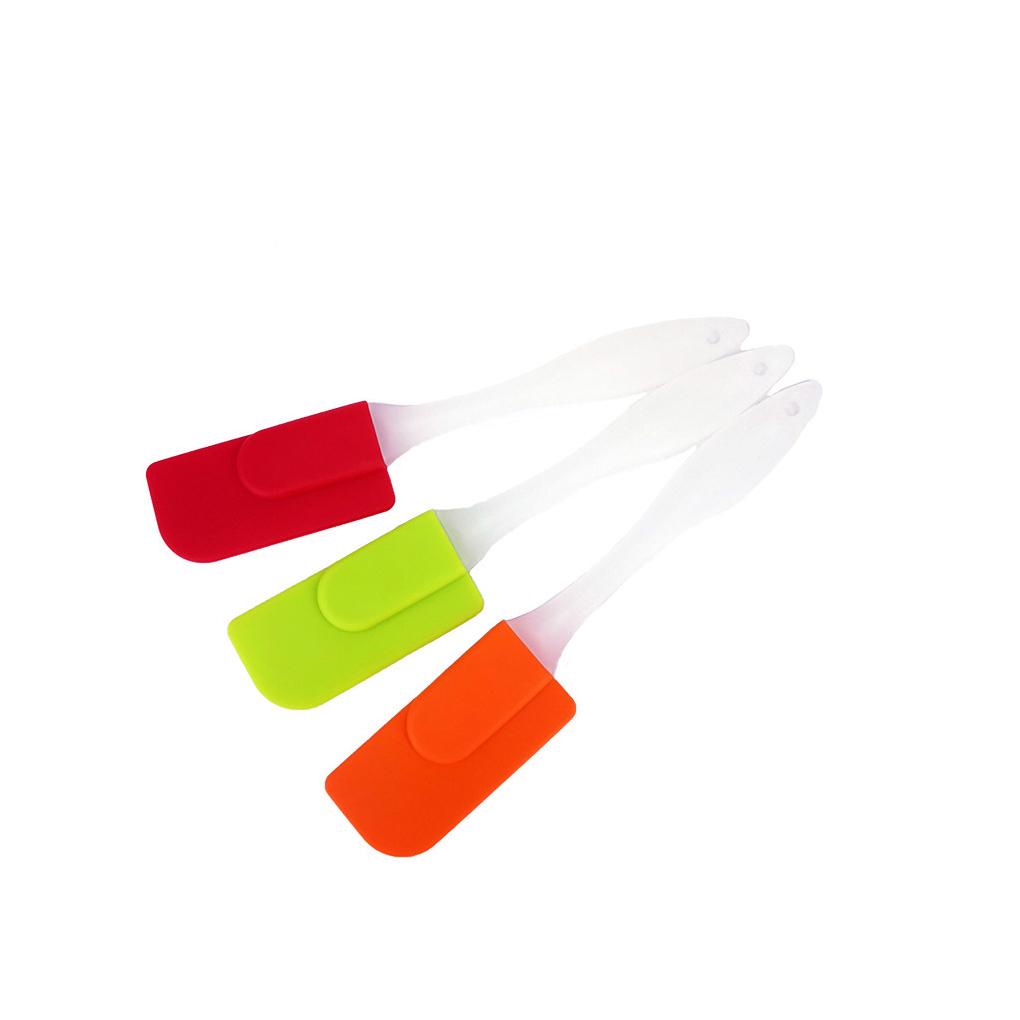 Cream Butter Pastry Integrate Handle Silicone Universal Spatula Kue Peralatan Dapur Scraper Brushes Baking Tools