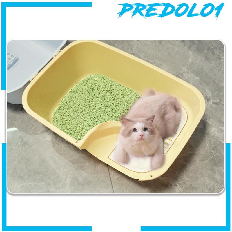 [Predolo1] Kotak Kotoran Kucing Tertutup Bertudung Kapasitas Besar Sisi Tinggi Dengan Sekop Portable