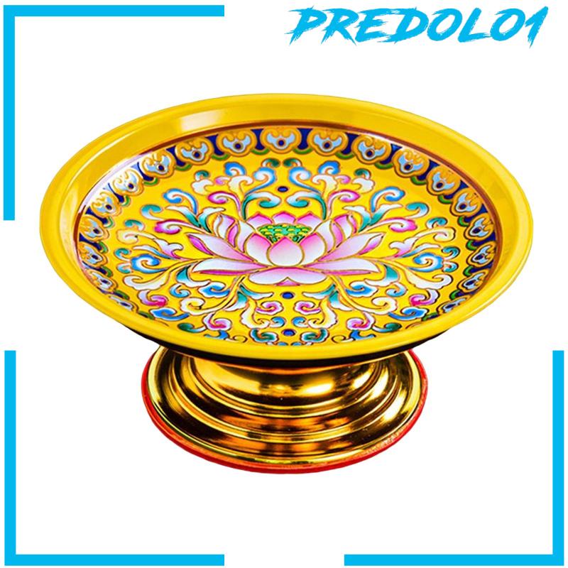 [Predolo1] Tray Candi Bahan Alloy Mudah Diisi Dekorasi Kuil Buddha Gaya China