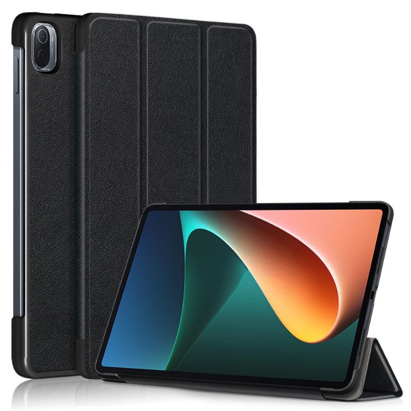 (CASE FLIP TABLET)- Xiaomi Mi Pad 5 / Mi Pad 5 Pro Flip Case Smart Leather Magnetic WARNA HITAM