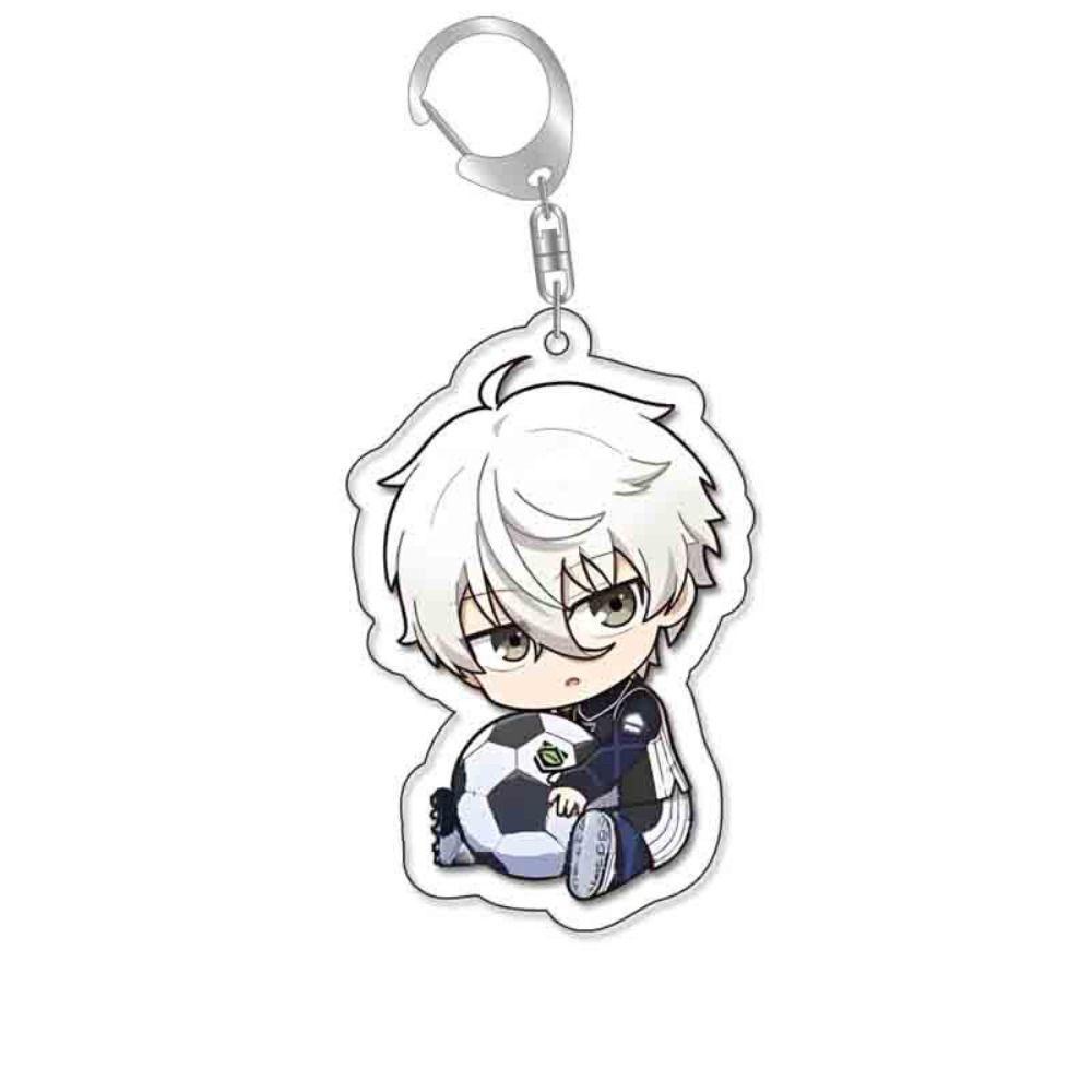 Lanfy Anime Blue Lock Gantungan Kunci Isagi Yoichi Bachira Chigiri Dekorasi Gantung Gantungan Kunci Mobil Perhiasan Ornamen Handbag Pendant Acrylic Anime Blue Lock Keyring