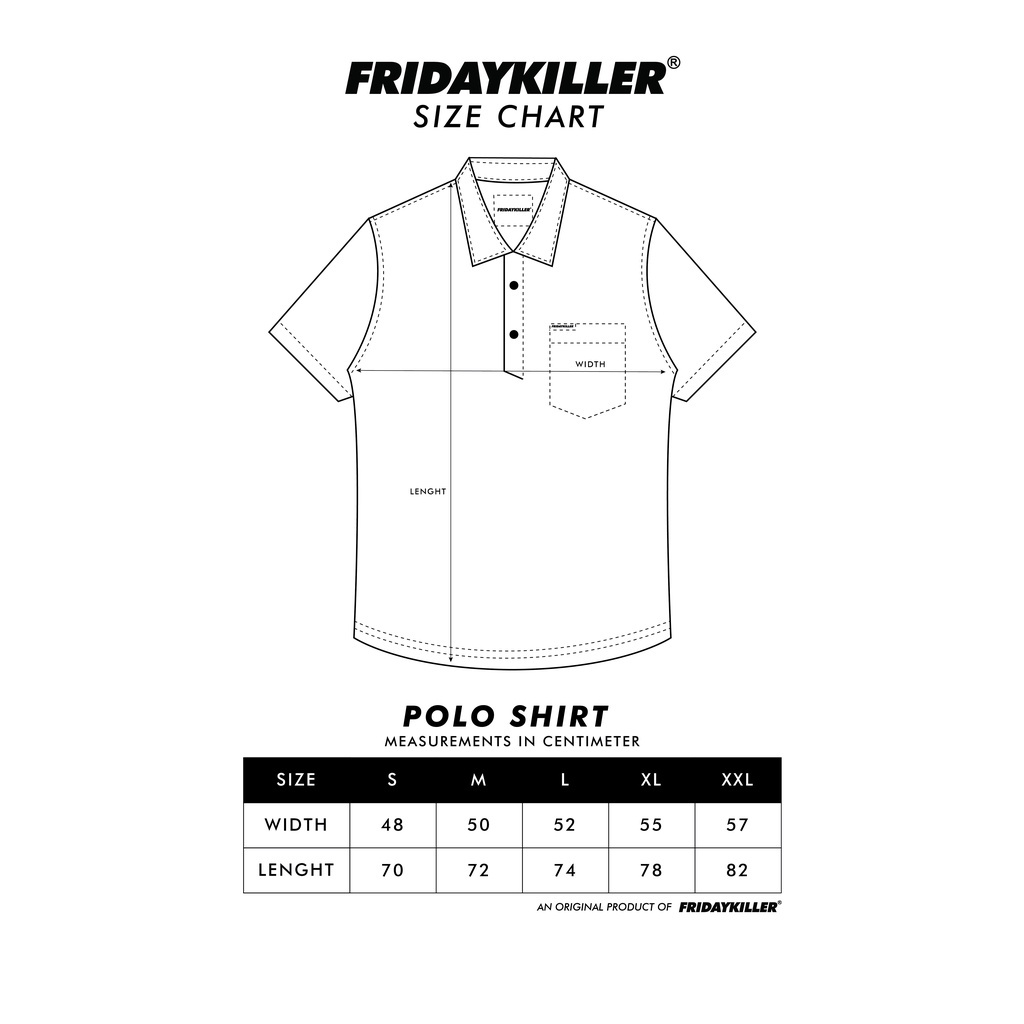 KAOS POLO FRIDAY KILLER | DIPPY POLO BLACK RED